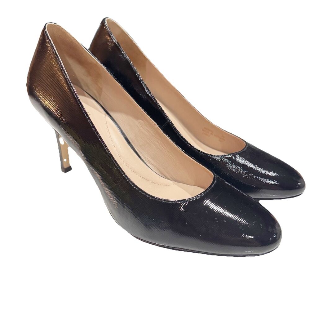 Cole Haan Women 8 Black Textured Pumps Round Toe‎